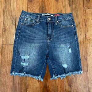 Celebrity Pink Biker Jean Shorts 7/28